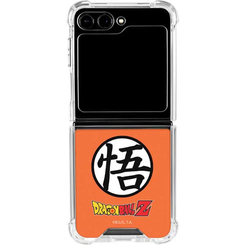 Dragon Ball Z Goku Iconic Kanji Symbol Galaxy Z Flip6 Clear Case